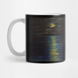 Thatcher Island Lighthouses with a Full Moon Mug